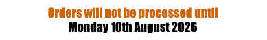 Closed until 10th August