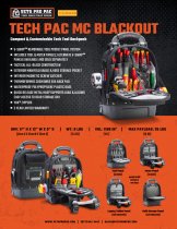 Veto Pro Pac TECH-PAC MC BLACKOUT Tool Backpack