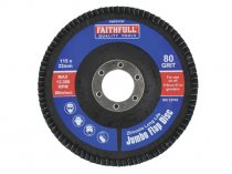 Faithfull FAIFD115F 115mm Flap Disc 80Grit