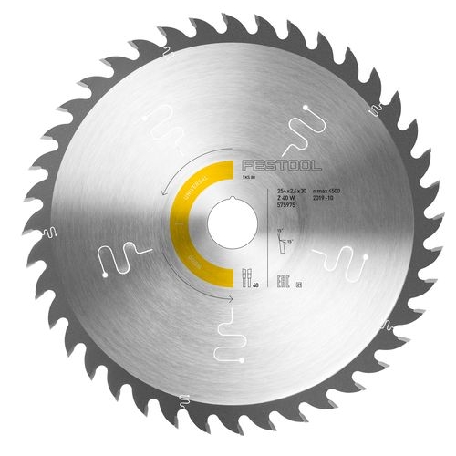 Festool 575975 Saw blade HW 254x2.4x30 W40