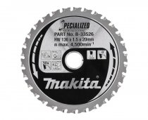 Makita B-33526 136mm Blade for Metal 136mm x 20mm 30Z