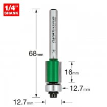 Trend C116AX1/4TC Self guided trimmer 12.7mm diameter