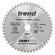 Trend CSB/25048 Craft Pro 250mm diameter 30mm bore 48 tooth