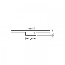 Trend GB240 Guide bush 24mm dia x 10mm (use for R10 radius hinge)