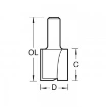 Trend 4/20X1/2TC Two flute cutter 15.9mm diameter