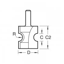 Trend 9/11X1/4TC Staff bead nosing