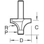 Trend 7E/5X1/4TC Pin guided round over cutter