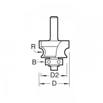 Trend 9/71X1/4TC Bearing guided corner bead cutter