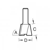 Trend 31/02X1/4TC Dovetail Cutter 103 degrees