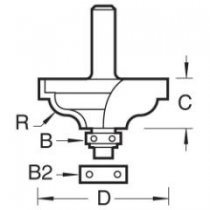 Trend 46/60X1/4TC Bearing Guided Ogee Cutter (Final One)