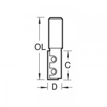 Trend RT/13X1/2TC Rota-Tip straight 12.7mm diameter