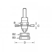 Trend 342X1/4TC Biscuit jointer set