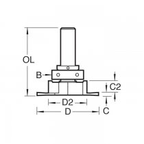 Trend 343X1/2TC Guided Carripile I cutter