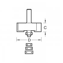 Trend TR34X1/2TC Bearing guided rebater 12.7mm