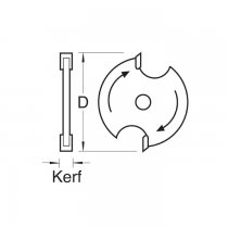 Trend SL/A Slotter 1.5mm kerf 1/4 bore