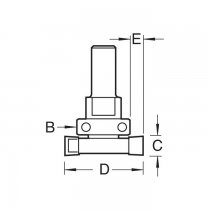 Trend C221X1/2TC Intumescent cutter 15mm x 40mm