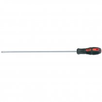 Draper 40802 Expert Plain Slot Flared Tip Long Reach Screwdriver, 6 x 450mm