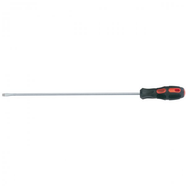 Draper 40802 Expert Plain Slot Flared Tip Long Reach Screwdriver, 6 x 450mm