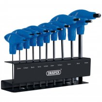 Draper 33869 Metric T-Handle Hex Key Set (10 Piece)