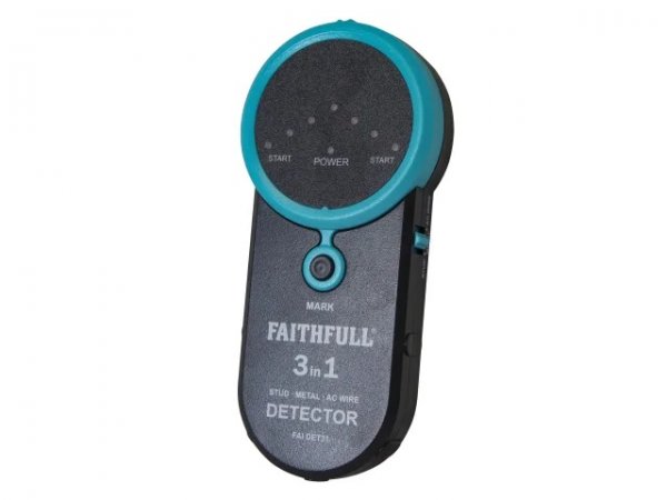 Faithfull FAIDET31 3-in-1 Detector Stud Metal & Live Wire