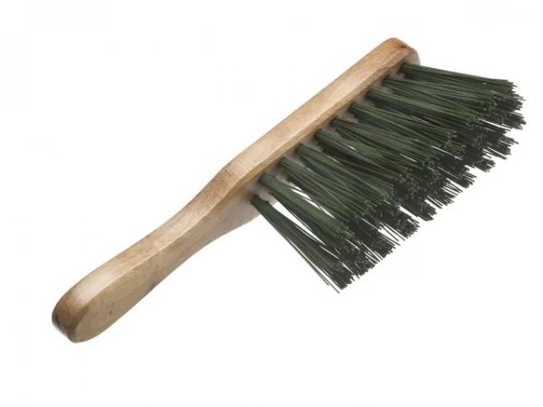 Faithfull FAIBRHANDSTI Stiff Green PVC Hand Brush 275mm (11in)