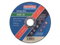 Faithfull FAI1003S Stone Cut Off Disc 100mm x 16mm