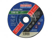 Faithfull FAI1006SDG Depressed Centre Stone Grinding Disc 100mm x 16mm