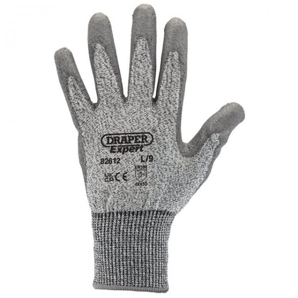 Draper 82612 Expert Level 5 Cut Resistant Gloves, Large