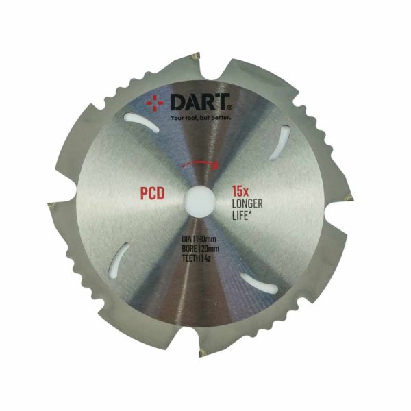 Dart PCD190204 Fibre Cement Saw Blade 190mm x 20mm x 4Z