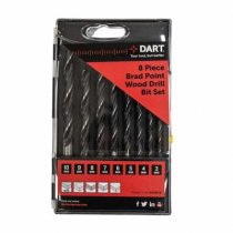 Dart BRDSET08 Brad Point Wood Drill Bit Set - 8 Piece