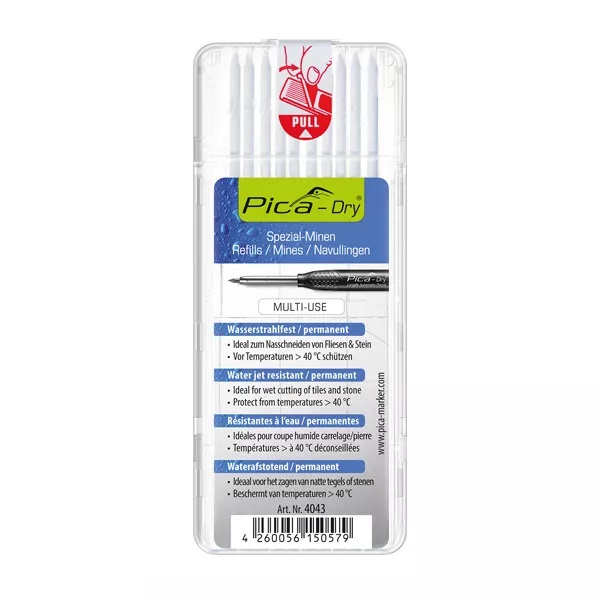 Pica 4043 Pack of Leads WHITE