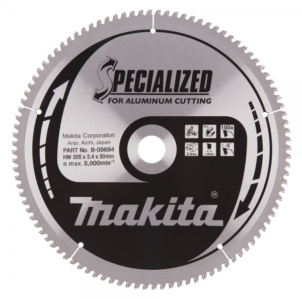 Makita B-33358 Circular saw blade, Specialized T.C.T, 305 x 30 mm, 100 Teeth