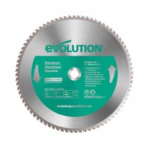 Evolution A355TCT-80CS Aluminium Cutting 355mm x 25.4mm 80T TCT Chop Saw Blade