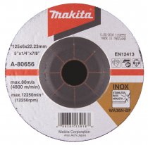 Makita A-80656 Grinding Wheel 125mm x 6 mm, WA36N-BF