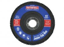 Faithfull FAIFD100C 100mm Jumbo Flap Disc 40Grit