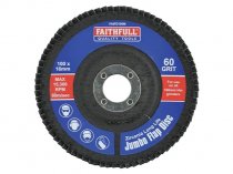 Faithfull FAIFD100M 100mm Jumbo Flap Disc 60Grit