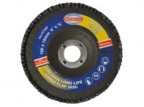 Faithfull FAIFD100F 100mm Jumbo Flap Disc 80Grit