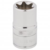 Draper 34340 TX-STAR® Socket, 1/2" Sq. Dr., E18