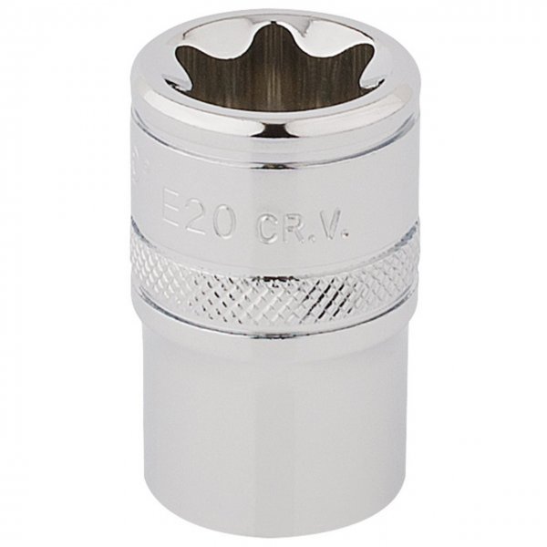 Draper 34345 TX-STAR® Socket, 1/2" Sq. Dr., E20