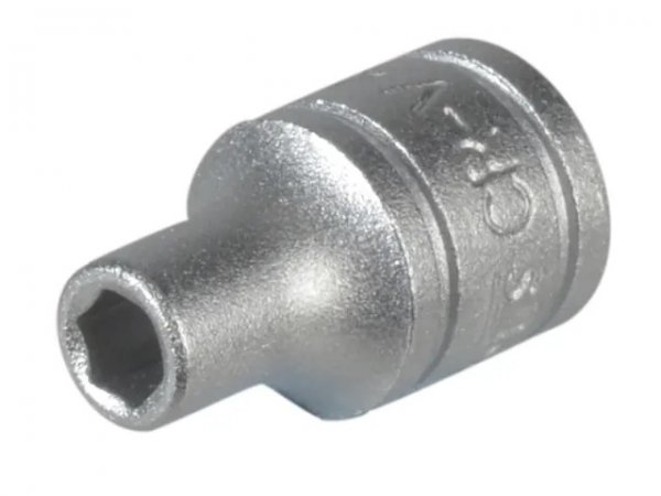 TengTools TENM140504 Hexagon Socket 6 Point Regular 1/4in Drive 4mm