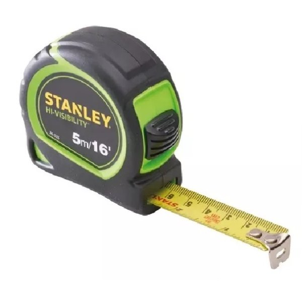 Stanley STA130601 Hi-Vis Tylon Tape Measure 5m (16ft)