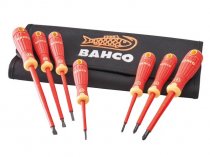 Bahco BAH220017 VDE Screwdriver Set in Wallet 7 Piece