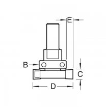 Trend C223X1/2TC Intumescent Recesser 20mm CUT x 40mm Dia