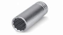 TengTools TENM120617 Bi-Hexagon Socket Deep 12-Point 1/2in Drive 17mm