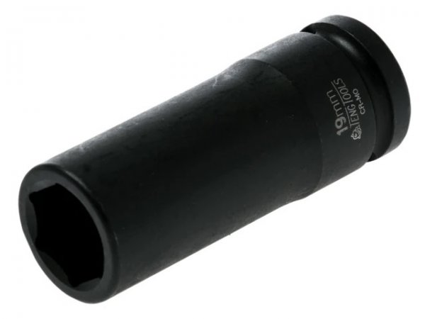 TengTools TEN920619N Deep Impact Socket Hexagon 6-Point 1/2in Drive 19mm