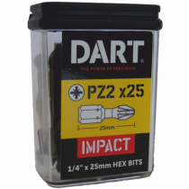 Dart DDIPZ2-25 Impact Driver Bit PZ2 25mm - Pack 25