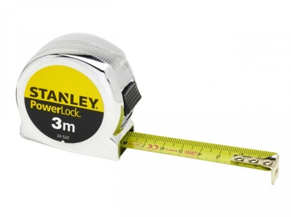 Stanley STA033522 PowerLock® Classic Pocket Tape 3m (Width 19mm) (Metric only)