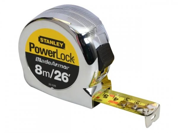 Stanley STA033526 PowerLock® BladeArmor® Pocket Tape 8m/26ft (Width 25mm)