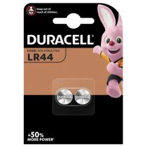 Duracell DURLR44 LR44 A76 Button Battery (Pack 2)