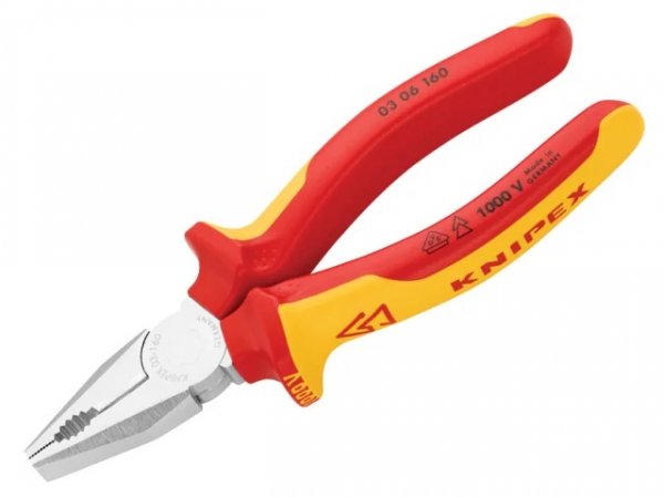 Knipex KPX0306160 VDE Combination Pliers 160mm